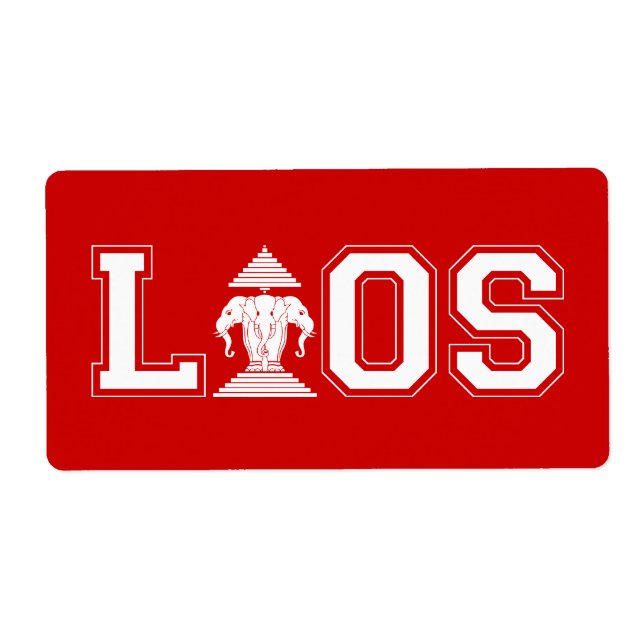 ETIQUETA UNIVERSIDAD DE LAOS (Frente)