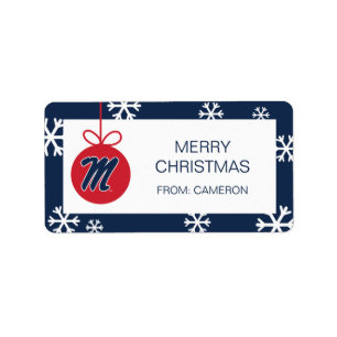 Etiqueta Universidad de Misisipi Script M