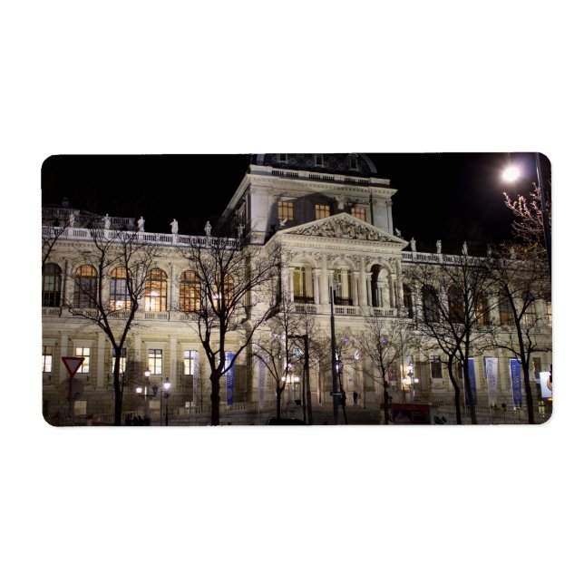 Etiqueta Universidad De Viena Austria (Frente)