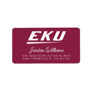 Etiqueta Universidad del Este de Kentucky   EKU