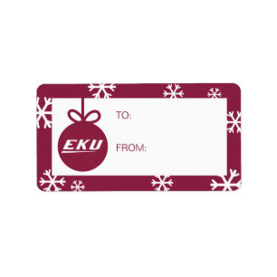 Etiqueta Universidad del Este de Kentucky   EKU