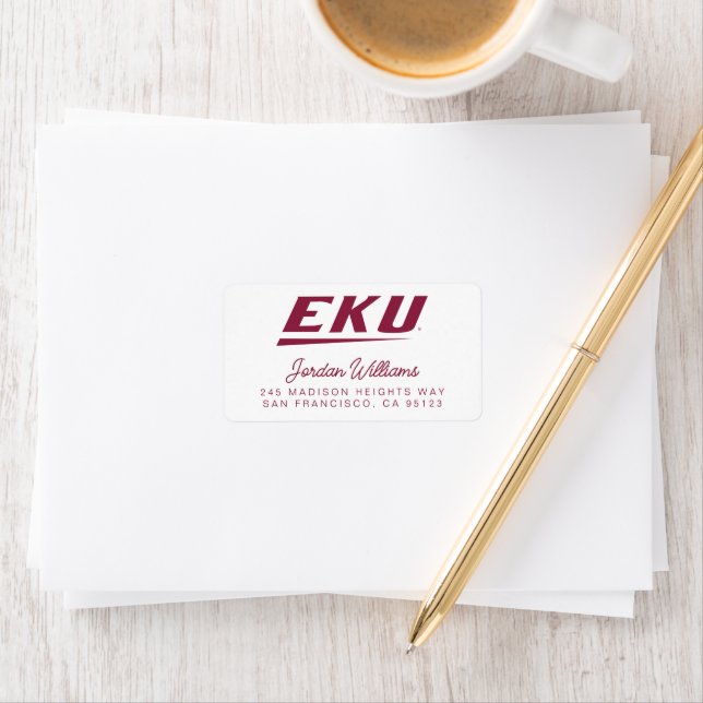 Etiqueta Universidad del Este de Kentucky | EKU (In situ)