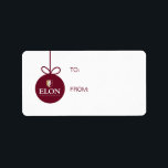 Etiqueta Universidad Elon<br><div class="desc">¡Mira estos diseños de la Universidad de Elon! Obtén el último equipo de Phoenix aquí. Todos estos productos de Zazzle son de personalizable con su año de clase, nombre y club. Estos productos hacen regalos perfectos para el estudiante, alumno, familia, amigo o aficionado de la Universidad de Elon en tu...</div>