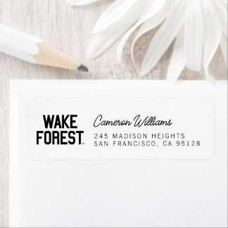 Etiqueta Universidad Wake Forest | Bosque Wake