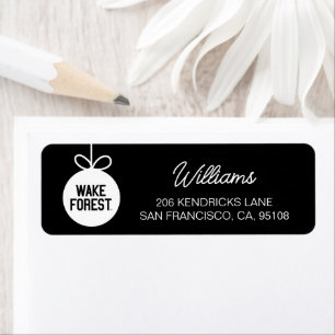 Etiqueta Universidad Wake Forest   Bosque Wake