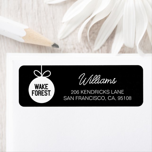 Etiqueta Universidad Wake Forest | Bosque Wake (In situ)