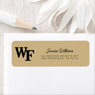 Etiqueta Universidad Wake Forest WF