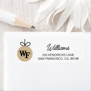 Etiqueta Universidad Wake Forest WF