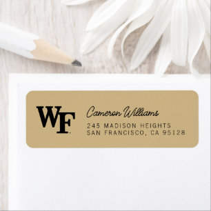 Etiqueta Universidad Wake Forest WF