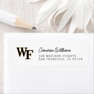 Etiqueta Universidad Wake Forest WF