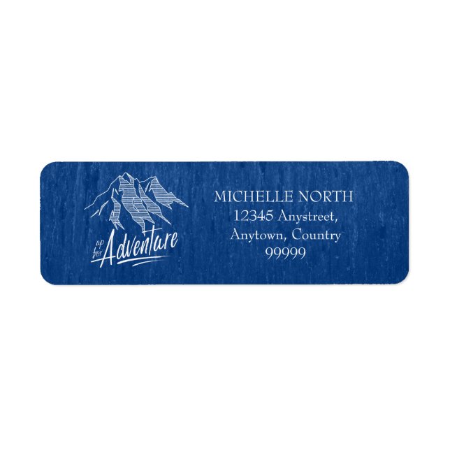 Etiqueta Up For Adventure Mountains White ID358 (Frente)