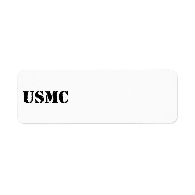 Etiqueta USMC [texto de lápiz] (Frente)