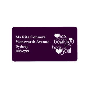 Etiqueta Usted Bewitched me, el cuerpo y el alma