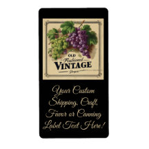 Uvas antiguas de moda vintage, vino morado y negro