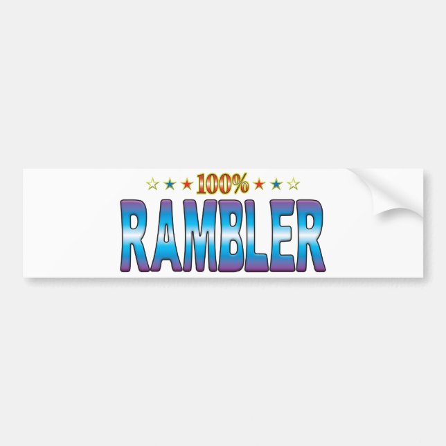 Etiqueta v2 de la estrella del Rambler (Frente)