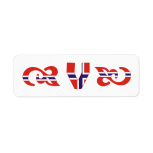 Etiqueta V Noruega Monogram