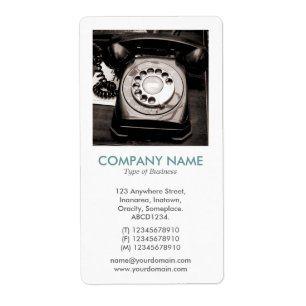 Etiqueta V Square Photo - Teléfono antiguo