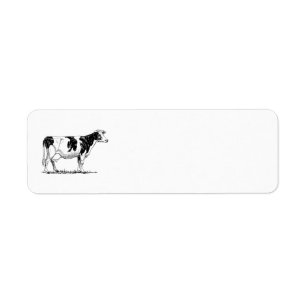 Etiqueta Vaca de Holstein