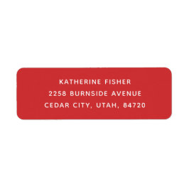 Etiqueta Vacaciones clásicas de Navidades rojos | Festivida