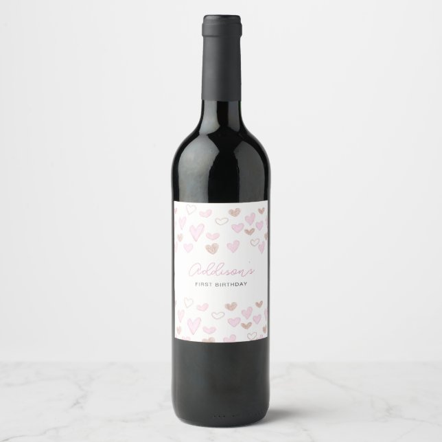 etiqueta valentina, etiqueta de vino valentino, (Anverso)