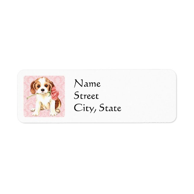 Etiqueta Valentine Rosa Cavalier (Frente)