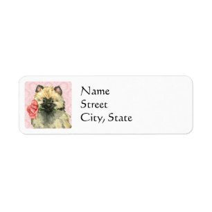 Etiqueta Valentine Rosa Keeshond