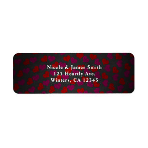 Etiqueta Valentine's Day Hearts Birthday Party Invitation