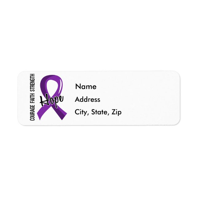 Etiqueta Validez Fe Hope 5 Cáncer Pancreático (Frente)