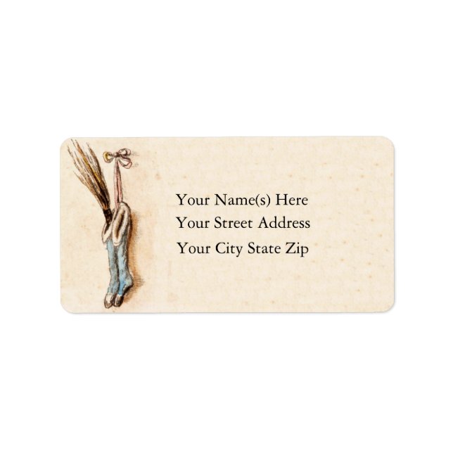 Etiqueta Vallas de Navidades colgantes de época (Frente)