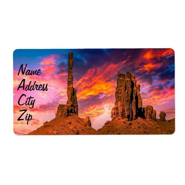 Etiqueta Valle del Monumento (Frente)