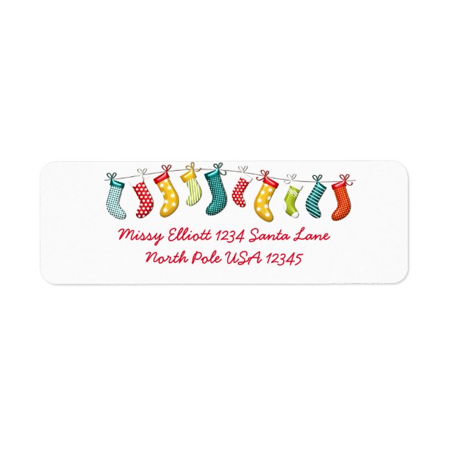 Etiqueta Valores de Navidades colgantes (Frente)