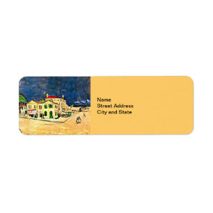 Etiqueta Van Gogh: Casa amarilla (Casa de Vincent)