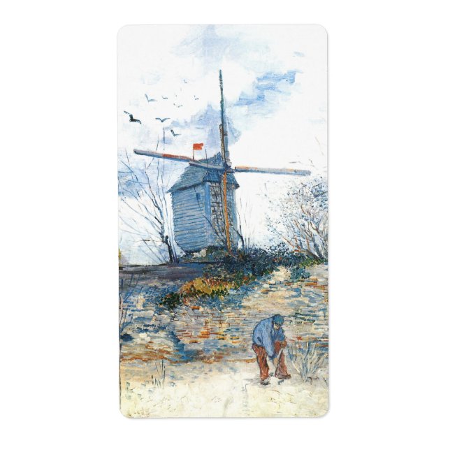 Etiqueta Van Gogh: El molino de Galette (Frente)