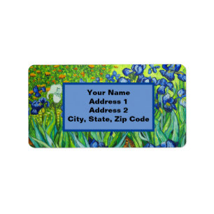 Etiqueta Van Gogh Irises