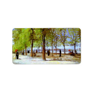 Etiqueta Van Gogh - Terraza en el jardín de Luxemburgo