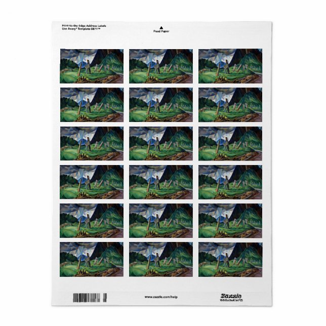 Etiqueta Vanquished, 1930 por Emily Carr (Hoja Entera)