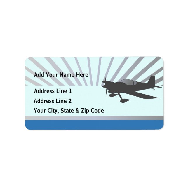 Etiqueta Vans RV-6 (Frente)