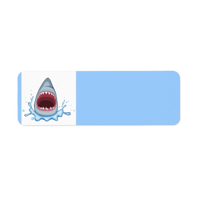 Etiqueta vectorstock_383155 Personalizado Dientes tiburones (Frente)