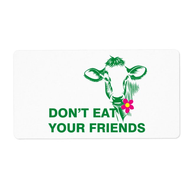 Etiqueta Veganism (Frente)