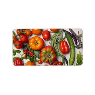 Etiqueta Vegetable and Herb Harvest