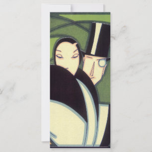 Etiqueta Vegetable de topper, romance Art Déco
