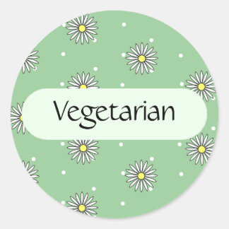 Etiqueta vegetariana de alimentos para bufés y pic