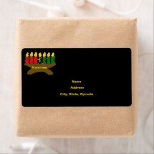Etiqueta Velas de Kwanzaa Kinara