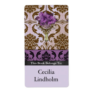 Etiqueta VENEZIA POINSETIA en Brown y Lilac