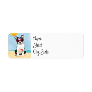 Etiqueta Verano Boston Terrier