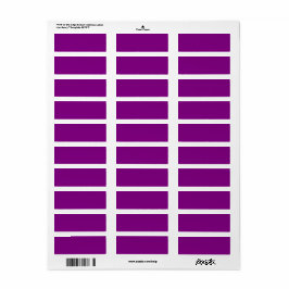 Etiqueta Verdadero púrpura