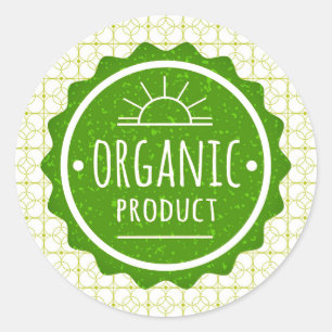 Etiqueta Verde Artículo Orgánico