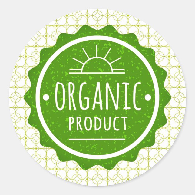 Etiqueta Verde Artículo Orgánico (Anverso)