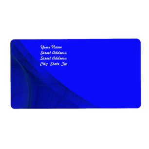 Etiqueta verde azulada de envío de fondo fractal