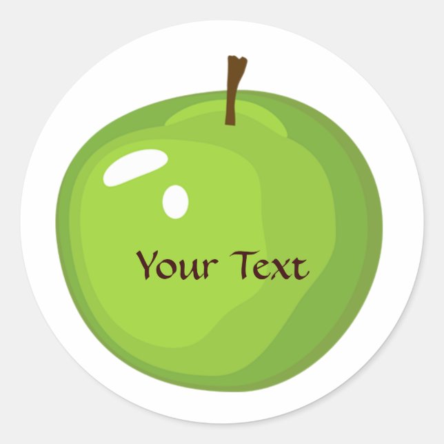 Etiqueta verde de Apple (Anverso)